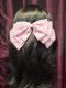 Striped Bow Hair Clip | Pink