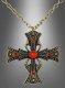 Vampire Cross Necklace