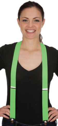 Suspenders Green