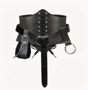 Medieval Belt Set | Black