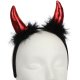 Satin Devil Horns Headband