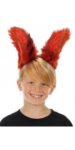 Red Fox Ears on Headband