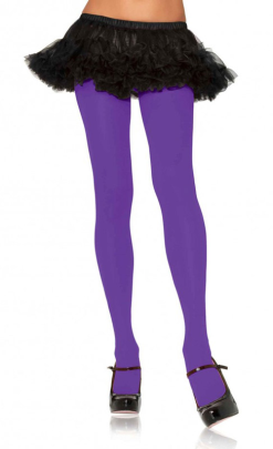 Nylon Tights Purple