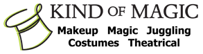 Kind Of Magic - Magic, Juggling, Costumes, Theatrical Supplies, Face Paint, Balloons and so much more...